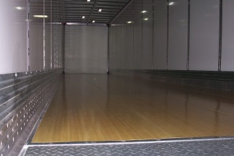 A look inside one of Vanguard's latest trailers, displayed at the Mid-America Trucking Show.