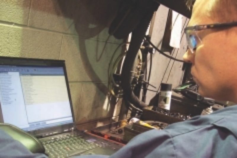 HOW IT'S DONE: Toromont Cat lead hand Matt Koski says setting speed limiters is a simple process - if you have the software.