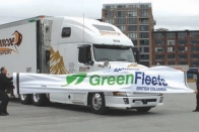 GRAND ENTRANCE: Environmentalists and politicians got their first look at the latest generation of environmentally-friendly trucks at a recent event in B. C.
