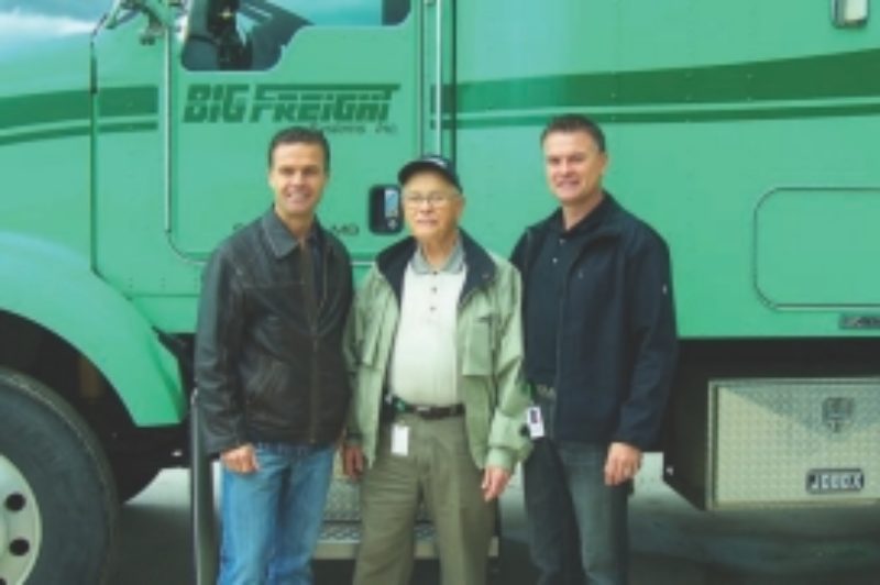 ALL IN THE FAMILY: Gary, 'Red' and Earl Coleman (L-R) have kept Big Freight pointed in the right direction for 60 years now.