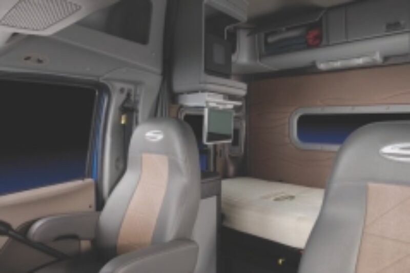 INSIDE LOOK: The NightShift boasts a functional interior with plenty of storage (above) and on the outside, a stylish appearance with several windows (below).