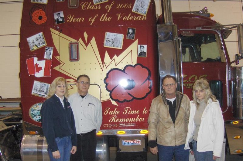 Larry Josie's poppy truck is even more patriotic now, thanks to the addition of the Patriot APU, donated by Simplicity Air.