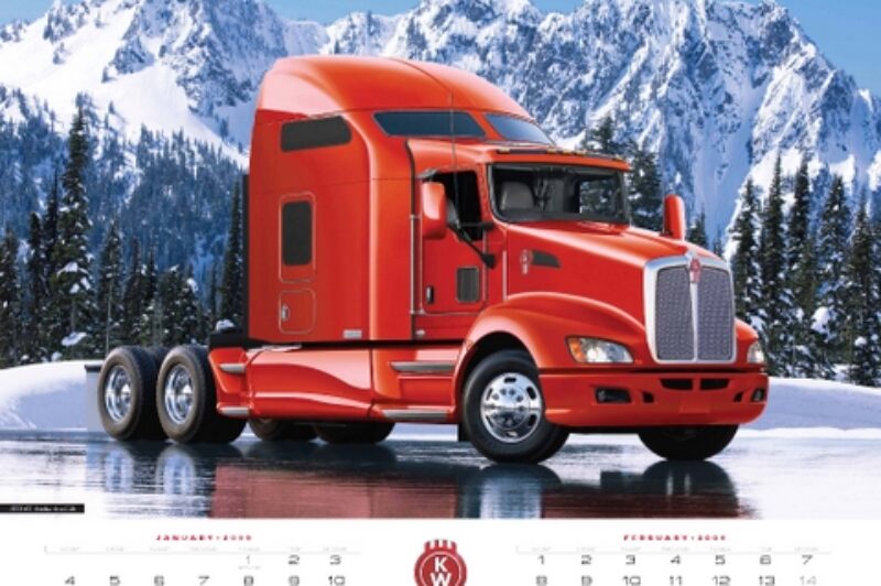 An image from the wall version of Kenworth's 2009 calendar.
