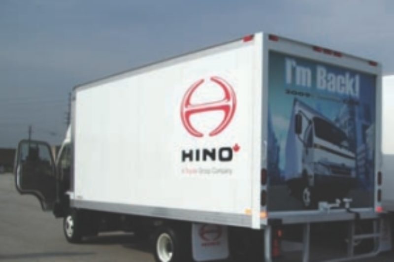 IT'S BACK: Hino hosted a recent ride-and-drive to showcase the return of its cabover engine. The Model 155 COE has a tight turning radius and excellent visibility compared to conventional-styled trucks.