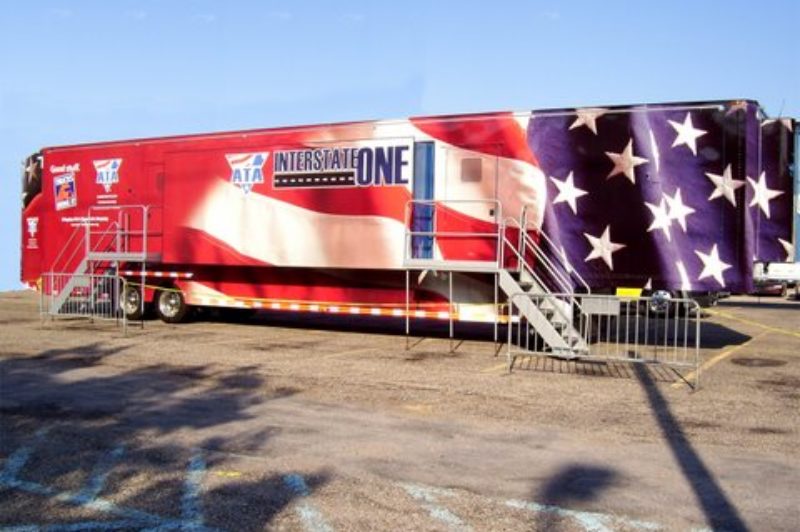 The American Trucking Associations' new promotional trailer, 