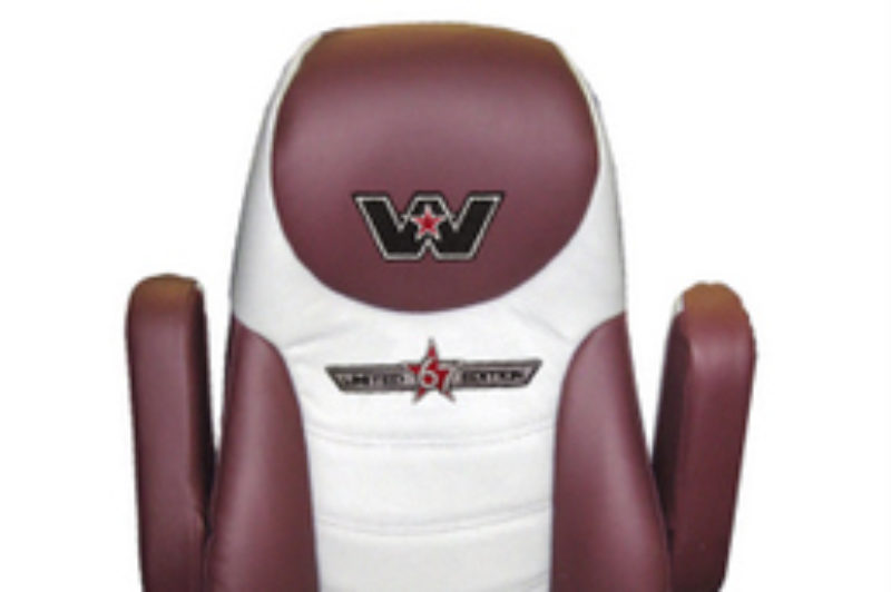 This leather seat is one of the interior enhancements offered in Western Star's Limited Edition '67.