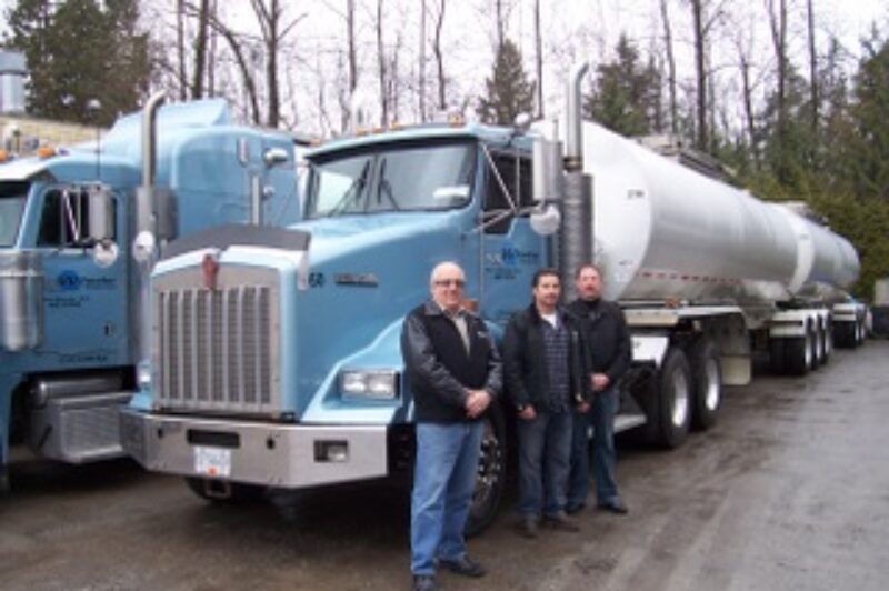 (L-R) Grant Allen, general manager; Tony Spring, vice-president; and Darrell Spring, president, have taken a safety-first approach to managing Wheeler Transport.