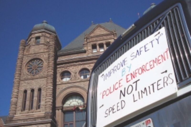 TOO LITTLE, TOO LATE?: A protest at Queen's Park March 2 attracted a small but vocal group of drivers that are opposed to Ontario's Bill 41.