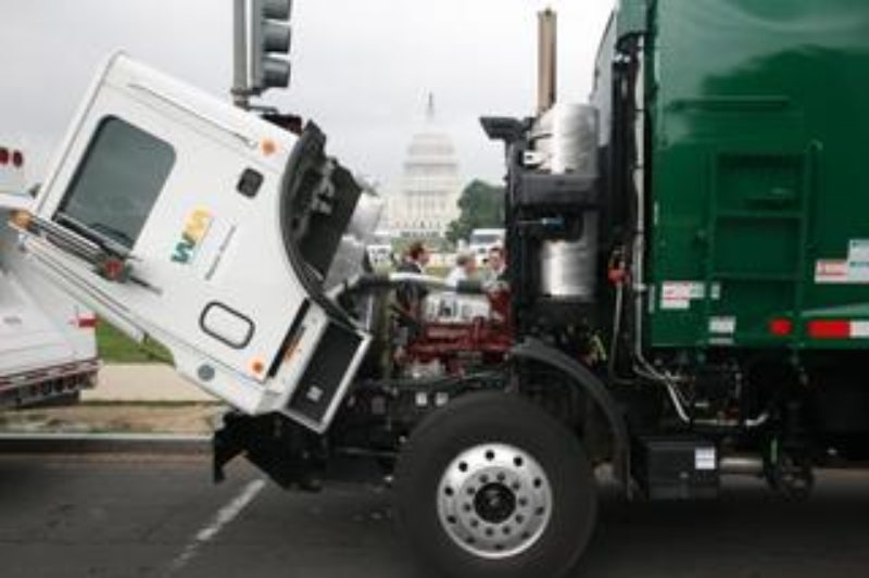 Mack and other manufacturers took their hybrid technology to Washington in hopes of educating legislators on the benefits of hybrids.