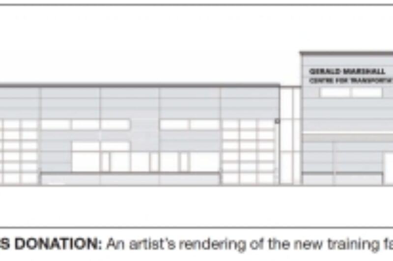 GENEROUS DONATION: An artist's rendering of the new training facility.