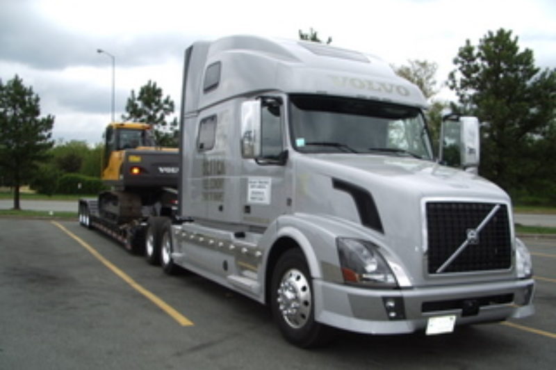 The Volvo VN780 had a D13 engine under the hood and Volvo's I-Shift automated transmission.