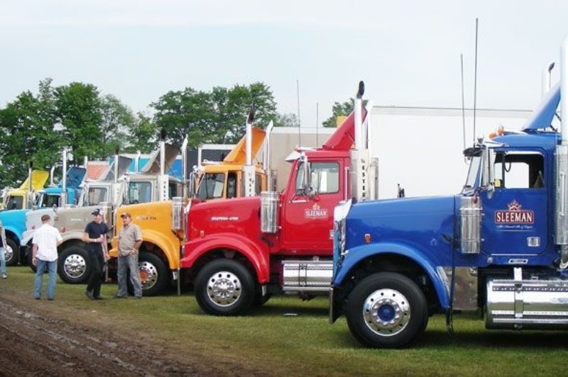 The Sleeman fleet is showcased at the Fergus Truck Show.