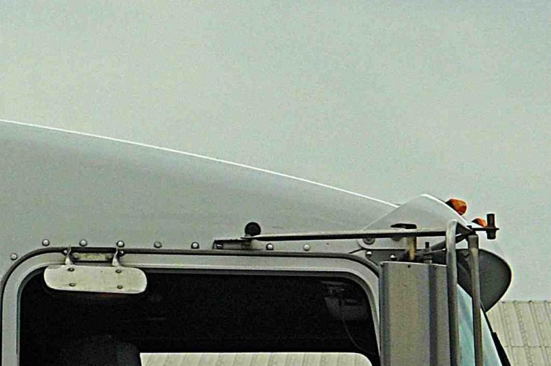 A driver competes in the B.C. provincial truck driving championships.