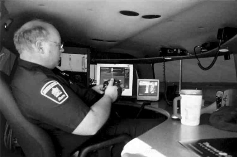 Alberta's commercial vehicle inspection agency has won an award for its use of thermal imaging systems such as this one.