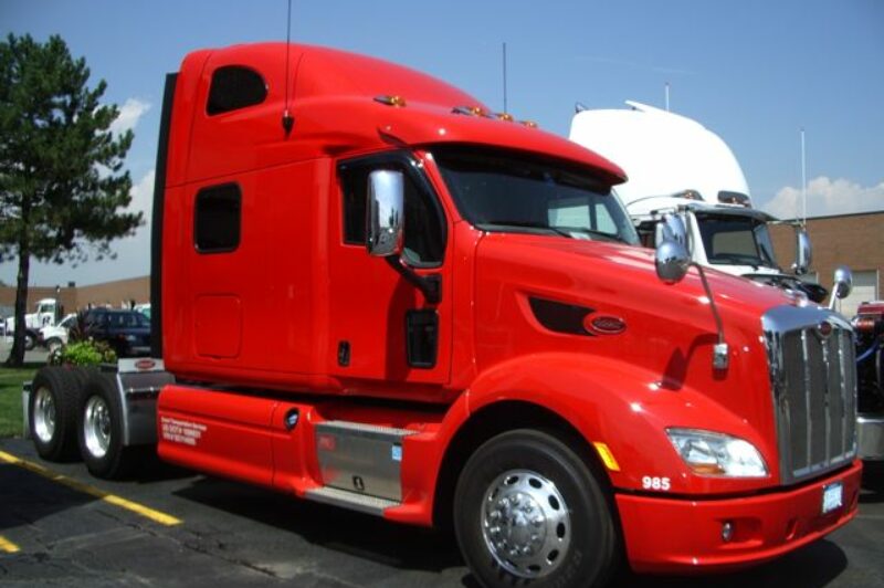 Peterbilt's new Model 587 recently rolled through Ontario as part of the company's North America-wide tour.