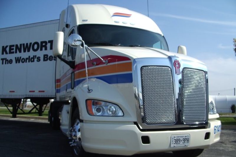 The Kenworth T700 being showcased on a cross-country road show is owned by Challenger Motor Freight.