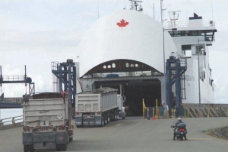 VITAL LINK: Many aggregate haulers and other transport companies prefer the ferry service to the Confederation Bridge.