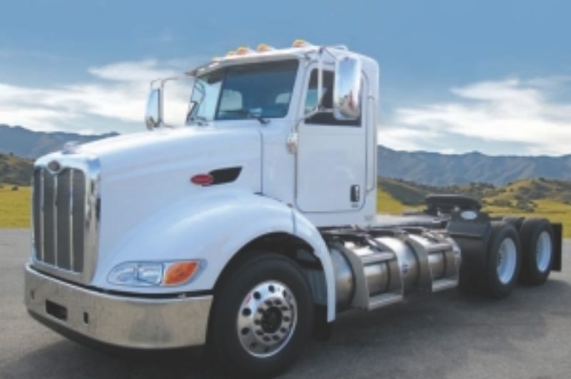 BREAKTHROUGH: Robert Transport is the first Canadian fleet to place a major order for LNG-powered trucks similar to this one.