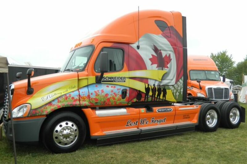 The Canadian Ride of Pride truck, photographed at the Fergus Truck Show.