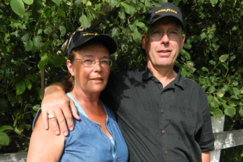 Robert St. Vincent and wife Lori pictured at the Fergus Truck Show.