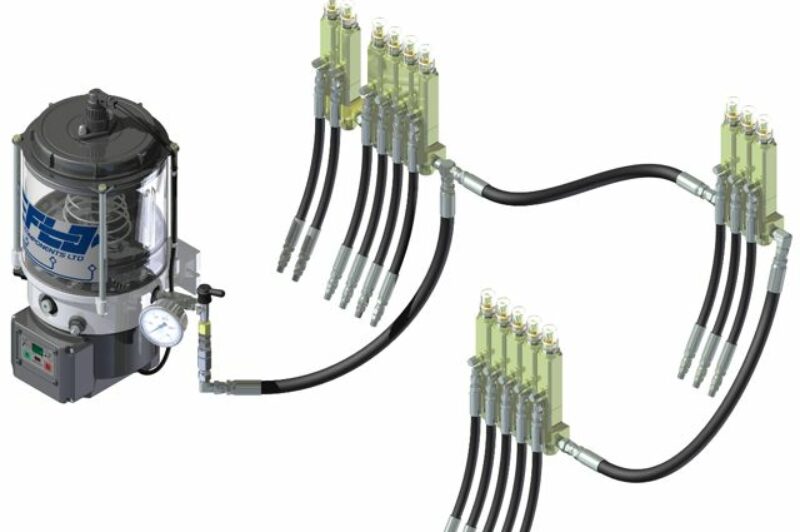 An automatic greasing system from Flo Components.