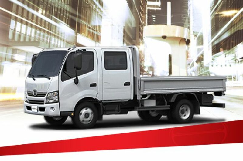 Hino's new 195 cabover engine crew cab.