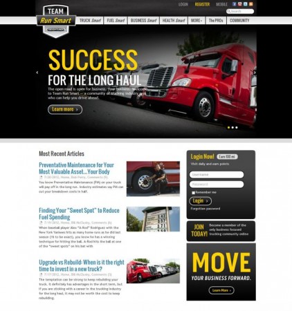 The Team Run Smart Web site.