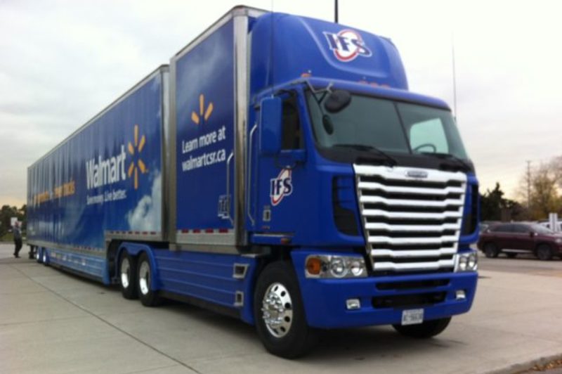 Walmart's 'supercube' trailer.