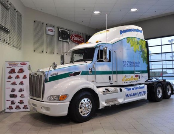 This LNG-fuelled Peterbilt is now available for rent through Excellence Peterbilt.