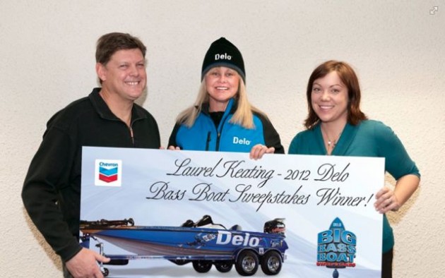 Laurel Keating of Lumby, B.C. won the second annual Chevron Big Bass Boat Sweepstakes.