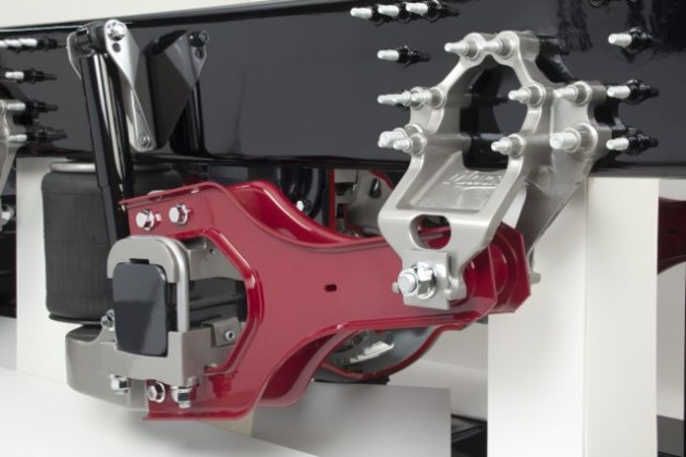 Mack's new Twin Y suspension.