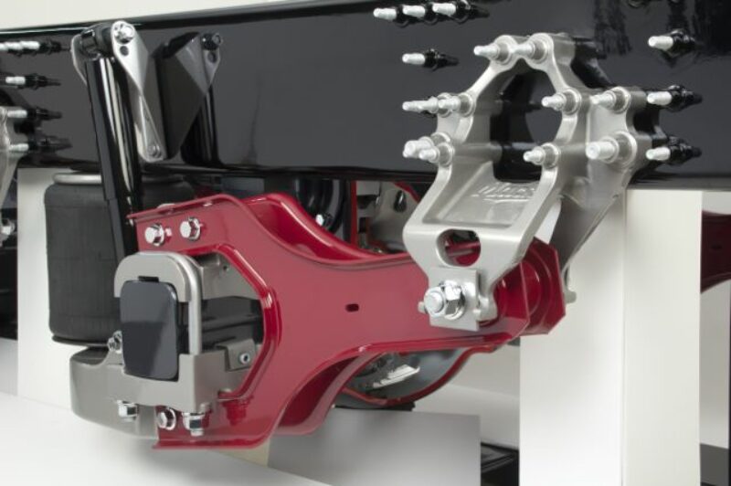 Mack's new Twin Y suspension.