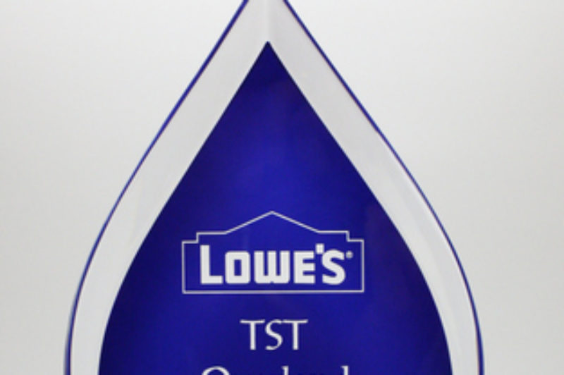 TST's win marks the fourth straight year of recognition for superior service from Lowe's.
