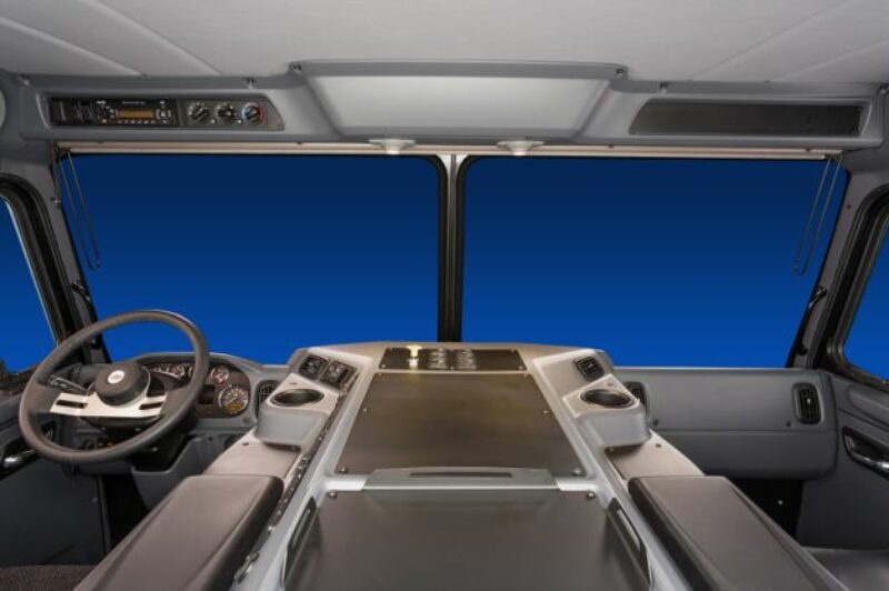 Peterbilt's Model 320 has a new interior.