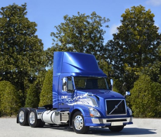 Volvo is commercializing a DME-fuelled VN tractor in 2015.
