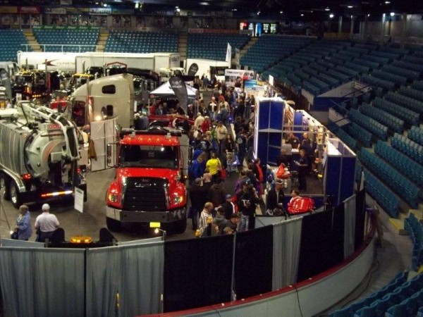 Displays at the 2013 Atlantic Truck Show spanned the entire facility and parking lot at the Moncton Coliseum Complex.