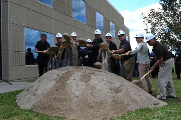 Local dignitaries were on-hand for a groundbreaking ceremony at the new Detroit Reman plant here today.