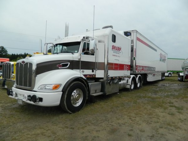 An exterior shot of the sleeper cab.