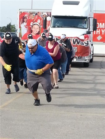 Seven teams from the Manitoba Trucking Association competed in this year's United Way Truck Pull