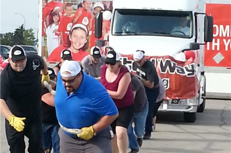 Seven teams from the Manitoba Trucking Association competed in this year's United Way Truck Pull