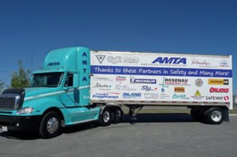 Rosenau Transport has donated this tractor-trailer to the AMTA.