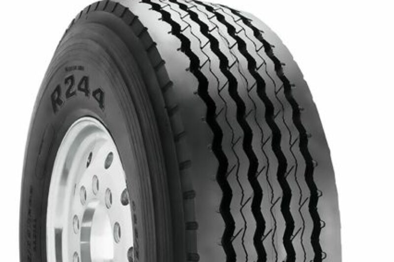 The new Bridgestone R244 tire for dump and mixer fleets.