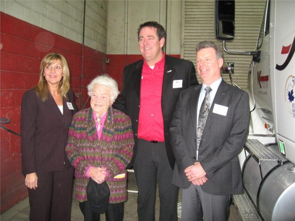 Truck News' Kathy Penner, Hazel McCallion, Mark Seymour, David Bradley