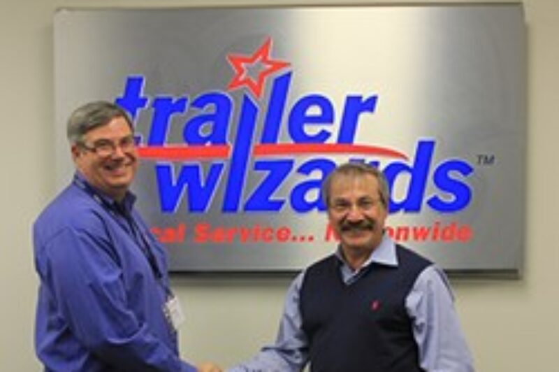 Doug Vanderspek, president of Trailer Wizards, and Tibor Varga, president of Max-Atlas Equipment International Inc.