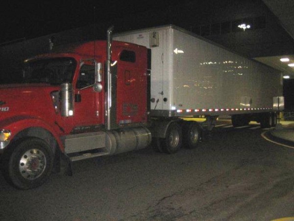 Eric Landry's truck on the night of the seizure.