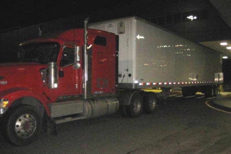 Eric Landry's truck on the night of the seizure.