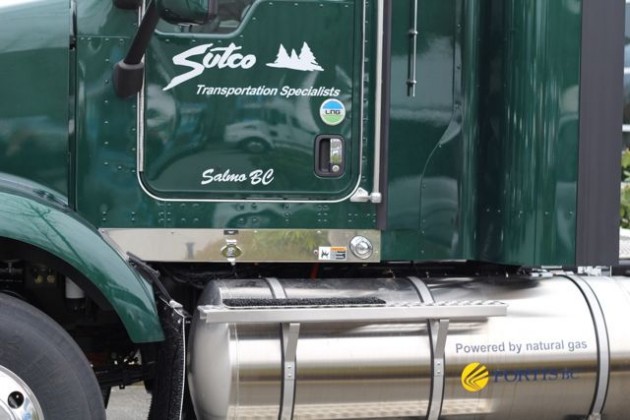 Sutco will use its LNG-powered trucks to deliver forestry products out of Chilliwack, B.C.