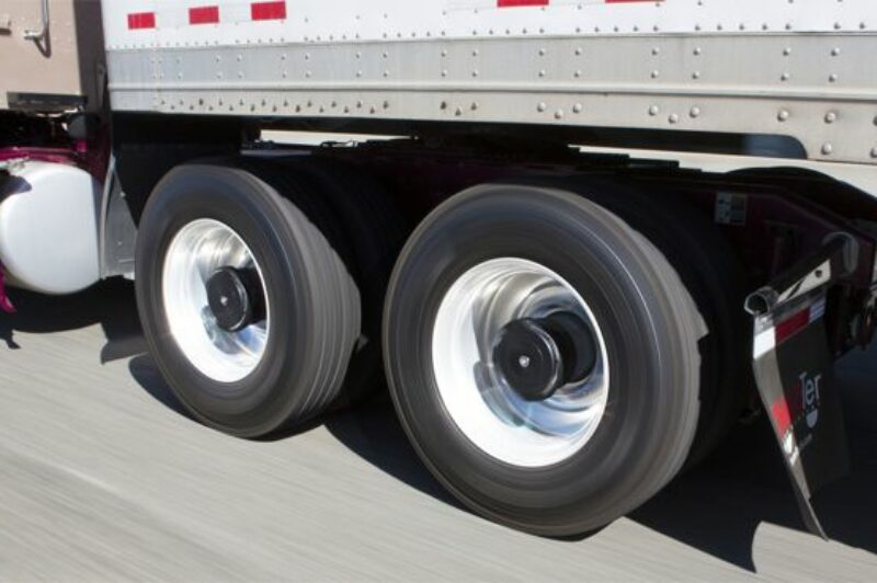 Aperia's new Halo tire inflation system doesn't tap into the truck's air system, instead deriving power from the rotational motion of the wheels.