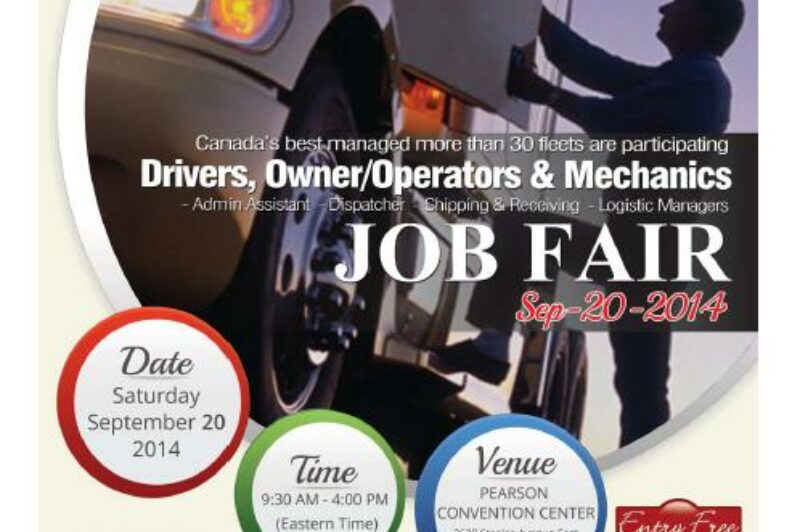 The Trucking Network - Job Fair - September 20, 2014 - 9.30 a.m. - 4.00 p.m. article image
