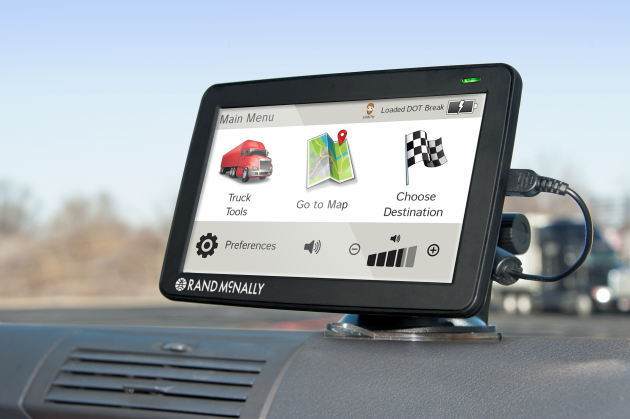 Rand McNally TND 730 Hi-Res On Dash alternate text for this image